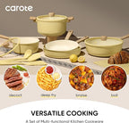 CAROTE 24pcs Ceramic Cookware Set, Pots and Pans Non Stick Kitchen Cookware Sets - Image 3