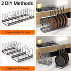 MUDEELA Pots and Pans Organizer Rack - Image 5