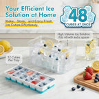 NFK Ice Cube Tray with Lid & Bin - Image 3