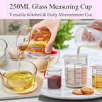 High Borosilicate Glass Measuring Cup Set-V-Shaped Spout，Includes 250ml - Image 5