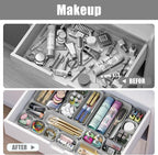 Plastic Drawer Organizers, Bathroom and Vanity Organizer Plastic Tray, Makeup - Image 8