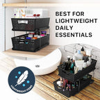 Simple Houseware 2 Tier Bathroom Organizer Tray Pull-Out Sliding Drawer - Image 7