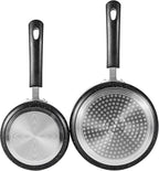 Nonstick Saucepan Set with Lid, Non Stick 1Qt & 2Qt Sauce Pan Set with Glass - Image 7