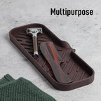 Zulay Kitchen Large Silicone Sponge Holder – Flexible Sink Organizer Tray - Image 5