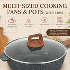 Bakken-Swiss 14-Piece Kitchen Cookware Set – Granite Non-Stick – Eco-Friendly – - Image 4