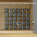 MIUKAA 49-Pack Cube Glass Spice Jars - Image 7
