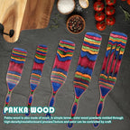 Spurtle Set, Wooden Utensils for Cooking, Kitchen Utensils Set, Pakkawood - Image 3