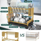 B-Land Dish Drying Rack, 2 Tier Dish Racks - Image 6