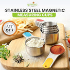 Spring Chef Magnetic Stainless Steel Measuring Cups, Kitchen Tools - Image 7