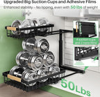 Kitstorack Under Sink Organizer, 2 Tier Under the Sink Storage, Slide out Pull - Image 4