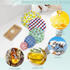 5-Size Reusable Beeswax Bowl Covers - Image 3