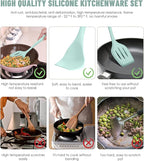 Kitchen Utensils Set-12 Pieces Silicone Cooking Utensils Set 392°F Heat - Image 3