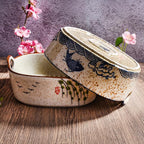Japanese Style Ceramic Casserole Dish, 6.7-Inch Square Baking Dish - Image 3