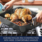 Rachael Ray Bakeware Nonstick Roaster/Roasting Pan - Image 8