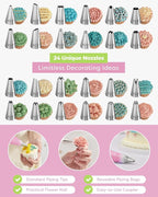 Kootek 32-Piece Piping Bags and Tips Set - Image 2
