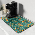 Rnivvi Coffee Mat, Hide Stain Rubber Backed Absorbent Dish Drying Pad by Rnivvi