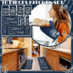Fourluoo 10 Pcs Farmhouse Kitchen Decor and Accessories Set 4 Kitchen Towels 2 - Image 2