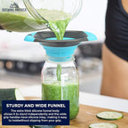 Kitchen Canning Funnel – Collapsible Silicone Food Funnel - Image 6