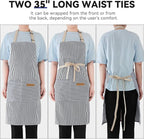 NLUS 2 Pack Cooking Aprons for Women - Image 5