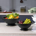 Metal Colander Set of 2, Strainer Basket - Image 7