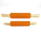 Silicone Rolling Pin for Baking Non-stick Rolling Pin Dough Roller Wooden - Image 5