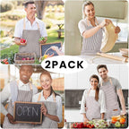 BeLuyi 2 Pack Adjustable Bib Apron - Image 6