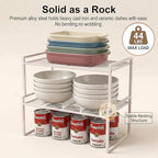 Set of 2 Cabinet Organizers 16.1''W 44 LBS Load Capacity Heavy Duty Kitchen - Image 5