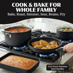 Granitestone Ceraluxe 20 Pc Ceramic Cookware Set Nonstick, Complete Pots and - Image 7