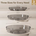 LAMU 3 Pack Lazy Susan Organizer Turntable - Image 6