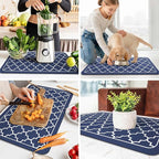WISELIFE Dish Drying Mat Super Absorbent Drying Mat Large Dish Drying Mats - Image 6