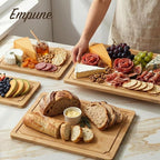 Extra Large Cutting Board Set of 4, Bamboo Cutting Boards - Image 7