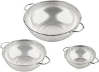 3-Piece Stainless Steel Mesh Micro-Perforated Strainer Colander Set - Image 5