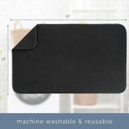 S&T INC. Dish Drying Mat Jumbo, 18” x 30”, Absorbent Microfiber Kitchen Counter - Image 6