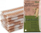 Modu 6 Pack EcoCorn Dish Sponges Scrubbers – 100% Corn Fiber, Biodegradable by Modu
