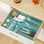 WOWBOX 16 PCS Plastic Drawer Organizer Set, 4 Sizes Desk Drawer Organization - Image 7