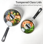 Nonstick Saucepan Set with Lid, Non Stick 1.5QT & 2.5QT Sauce Pan Set with - Image 7
