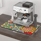 Rnivvi Coffee Mat, Hide Stain Rubber Backed Absorbent Dish Drying Pad - Image 2