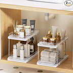 Delamu 2-Tier Bathroom Under Sink Organizers and Storage, Pull Out Cabinet by DELAMU