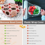 5-Size Reusable Beeswax Bowl Covers - Image 7