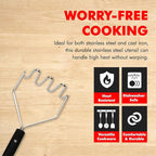 Chef Craft Select Sturdy Masher, 11 inch, Stainless Steel - Image 3