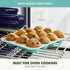GreenPan Bakewell 12-Cup Muffin Pan, Healthy Ceramic Nonstick Bakeware - Image 7