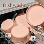 CAROTE Pots and Pans Set Nonstick, Ceramic Cookware Set, PFAS PTFE Free - Image 5