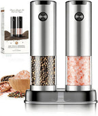 Electric Salt and Pepper Grinder Set Automatic Battery Pepper Mill Shakers - Image 4