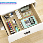 15 PCS Clear Plastic Drawer Organizer Set - Image 6