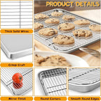 P&P CHEF 17.5 Inch Stainless Steel Baking Sheet - Image 3
