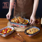 Ceramic Casserole Dishes for Oven, Hand-painted Polish Pottery Baking Dish Set - Image 3