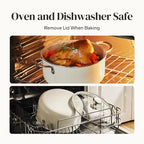Redchef Ceramic Stock Pot with Lid, Soup Pot - Image 9