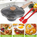 4-Cup Egg Pan, Premium Egg Pans Nonstick, Omelette Pan - Image 6