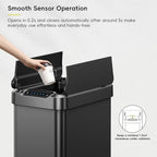 EKO Phantom-T 13.2 Gallon/ 50L Automatic Sensor Kitchen Trash Can, Slim - Image 9