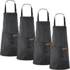 Handepo 4 Pcs Kitchen Aprons by Handepo